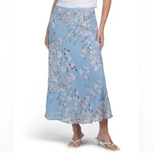 Rachel Zoe Flared Floral Print Skirt